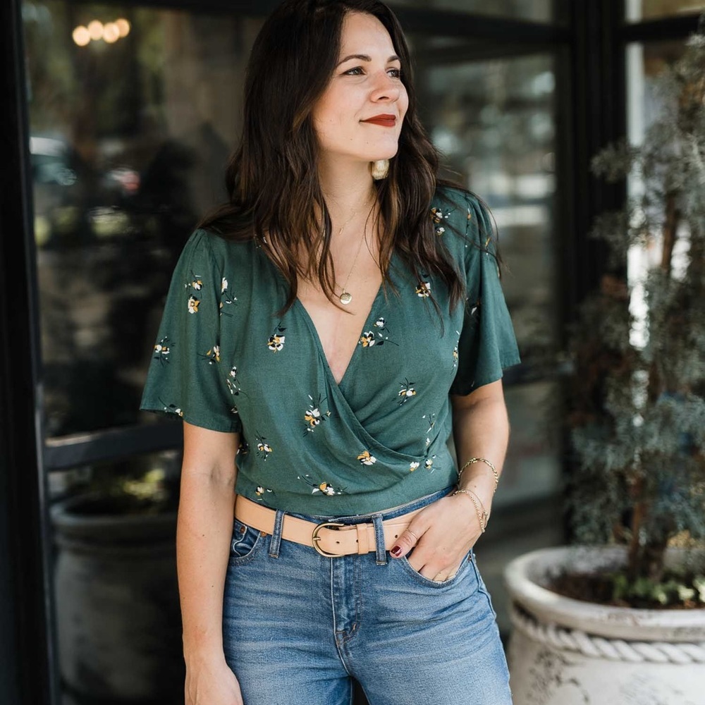 Abercrombie and Fitch back tie blouse
